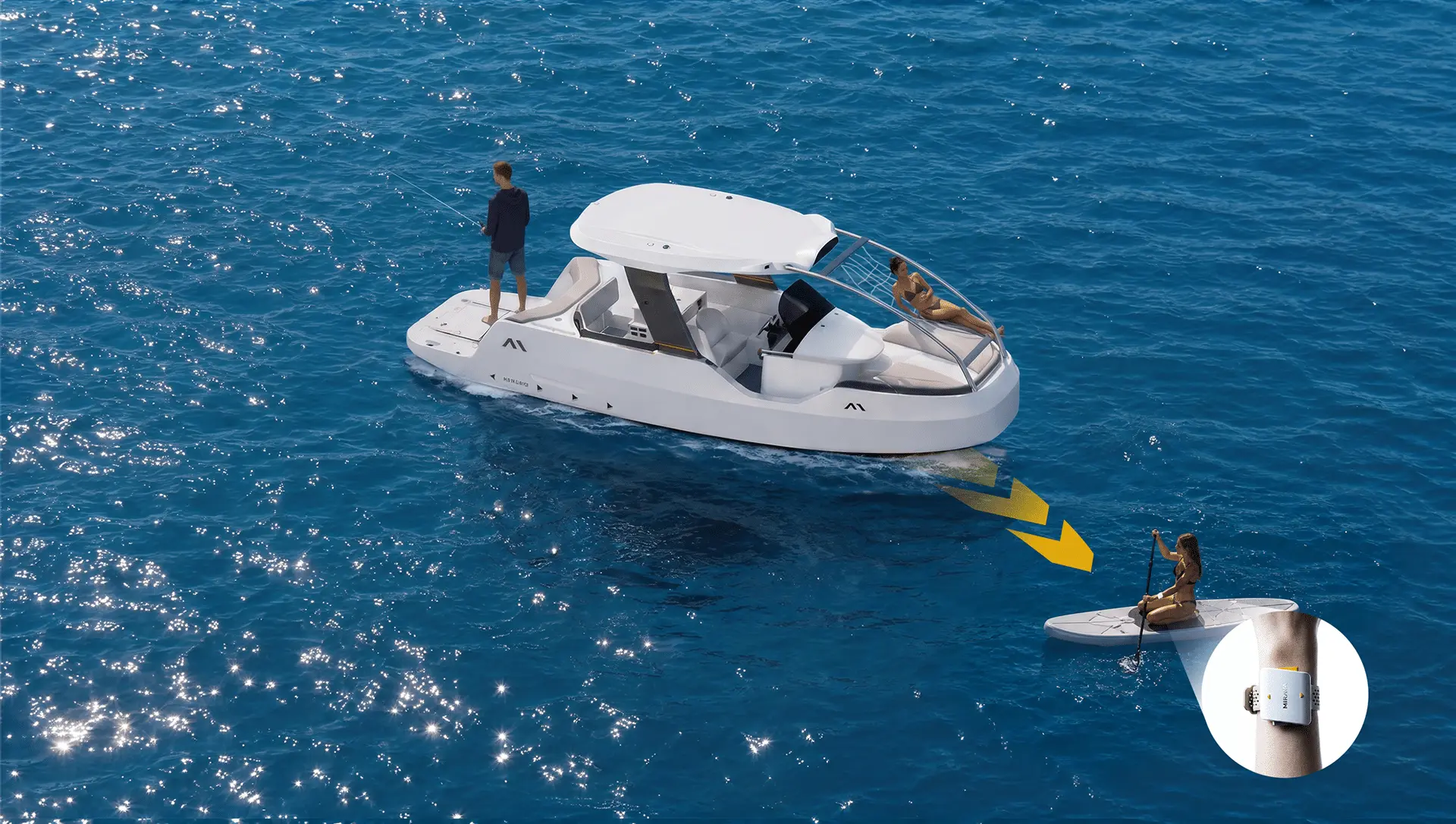 Adventure configuration for a smart electric boat