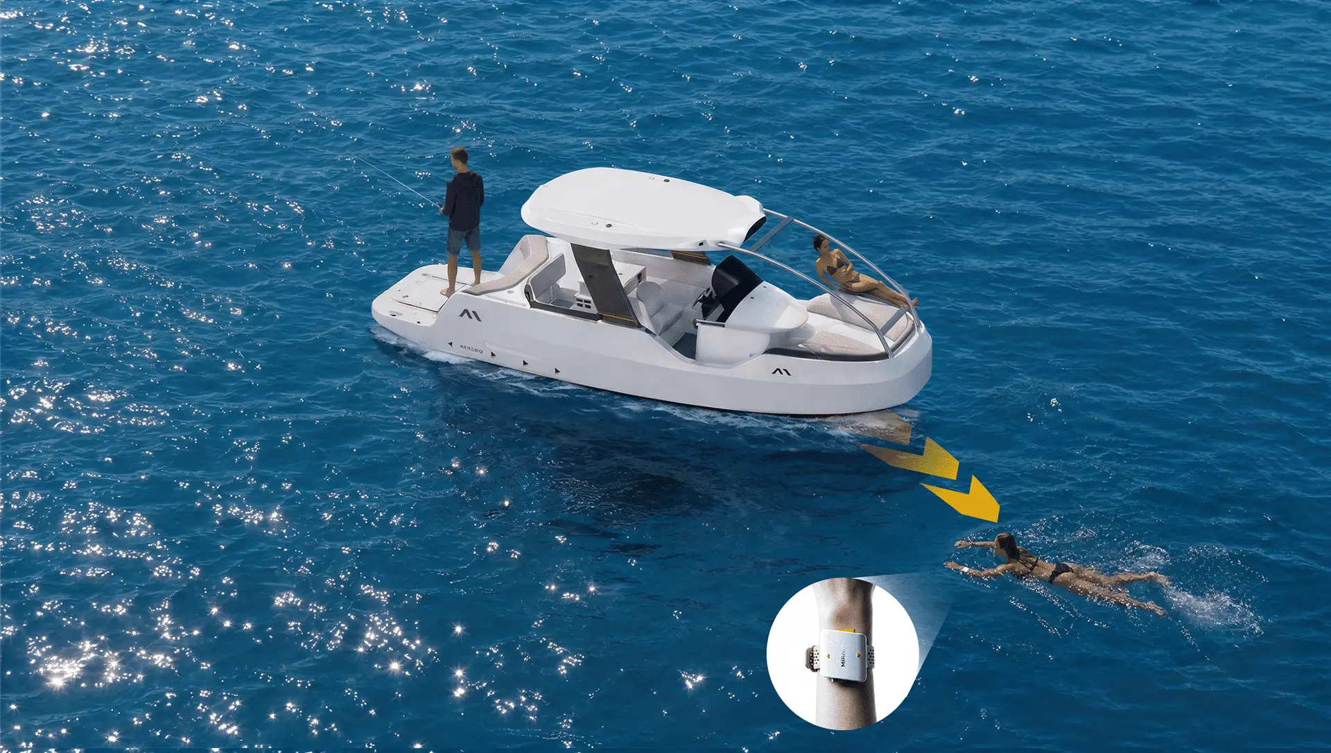 Cruising configuration on open water