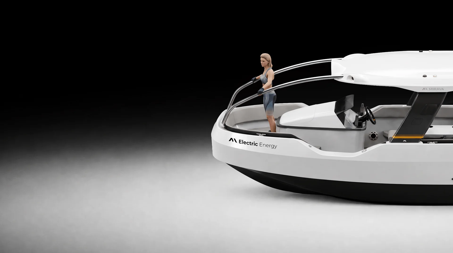 MIRAVA adaptable stern configured for more usable space